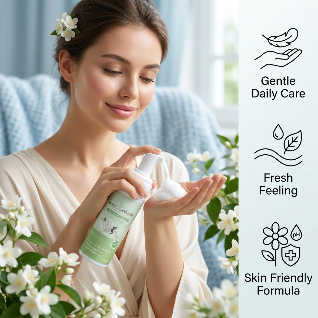 Jasmine Yoni Mousse Wash – USA Imported pH Balancing Feminine Hygiene Foam Cleanser