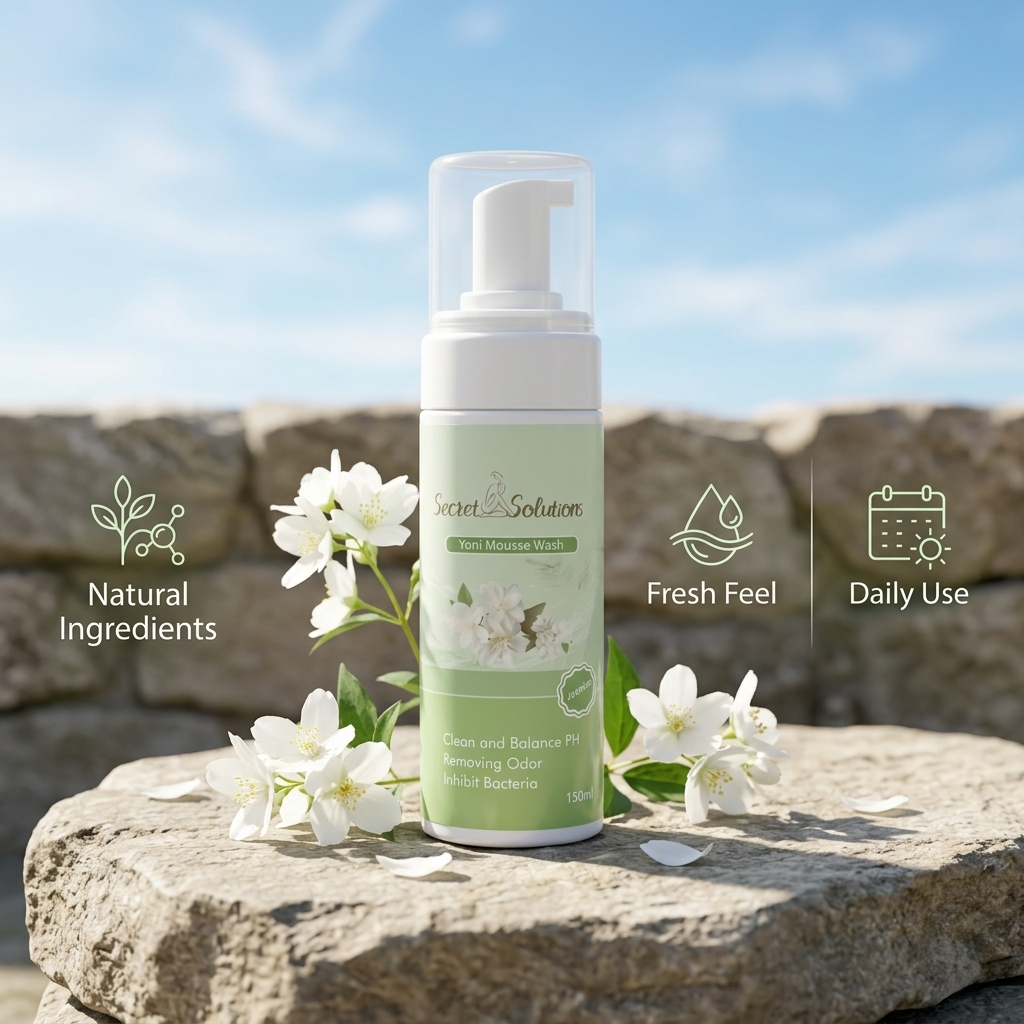 Jasmine Yoni Mousse Wash – USA Imported pH Balancing Feminine Hygiene Foam Cleanser