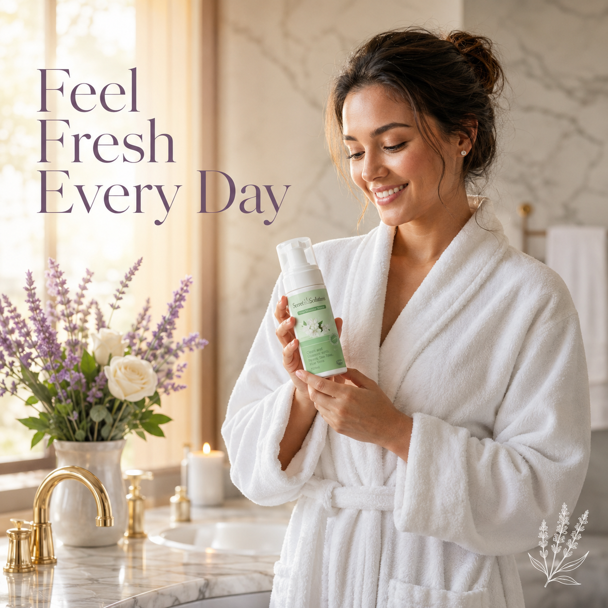 Jasmine Yoni Mousse Wash – USA Imported pH Balancing Feminine Hygiene Foam Cleanser