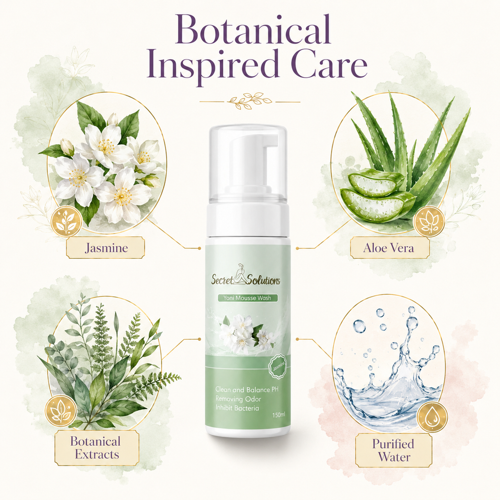 Jasmine Yoni Mousse Wash – USA Imported pH Balancing Feminine Hygiene Foam Cleanser