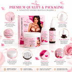 Breast Enhancement & Firming Care Kit – Cream, Lotion & Drops – Enhances Breast & Reduces Sagging – USA Imported