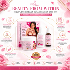 Breast Enhancement & Firming Care Kit – Cream, Lotion & Drops – Enhances Breast & Reduces Sagging – USA Imported