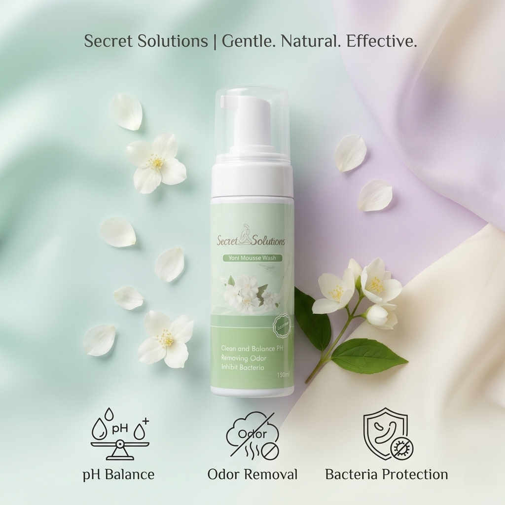 Jasmine Yoni Mousse Wash – USA Imported pH Balancing Feminine Hygiene Foam Cleanser
