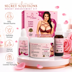 Breast Enhancement & Firming Care Kit – Cream, Lotion & Drops – Enhances Breast & Reduces Sagging – USA Imported