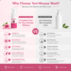 Rose Yoni Mousse Wash –  USA Imported pH Balancing Feminine Hygiene Foam Cleanser