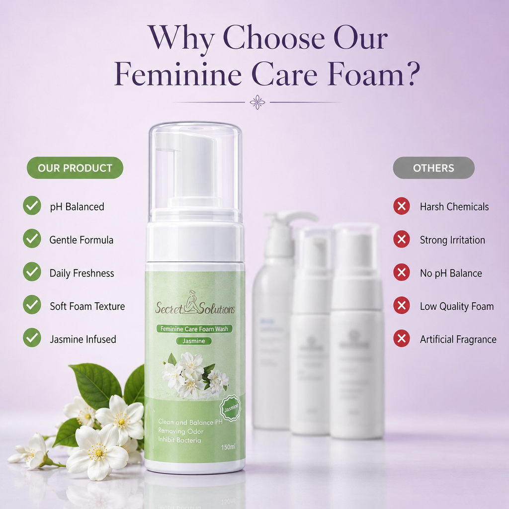 Jasmine Yoni Mousse Wash – USA Imported pH Balancing Feminine Hygiene Foam Cleanser