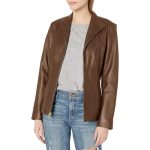 Women’s Leather Jacket – Stylish Biker & Casual Outerwear in Beige, Black, Blue & Brown, Perfect for Everyday Wear and Trendy Looks - Image 2