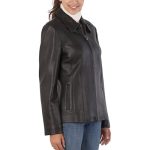Women’s Leather Blazer Jacket - Image 4