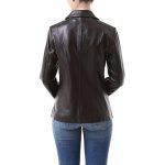 Women’s Leather Blazer Jacket - Image 8