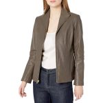 Women’s Leather Jacket – Stylish Biker & Casual Outerwear in Beige, Black, Blue & Brown, Perfect for Everyday Wear and Trendy Looks - Image 5